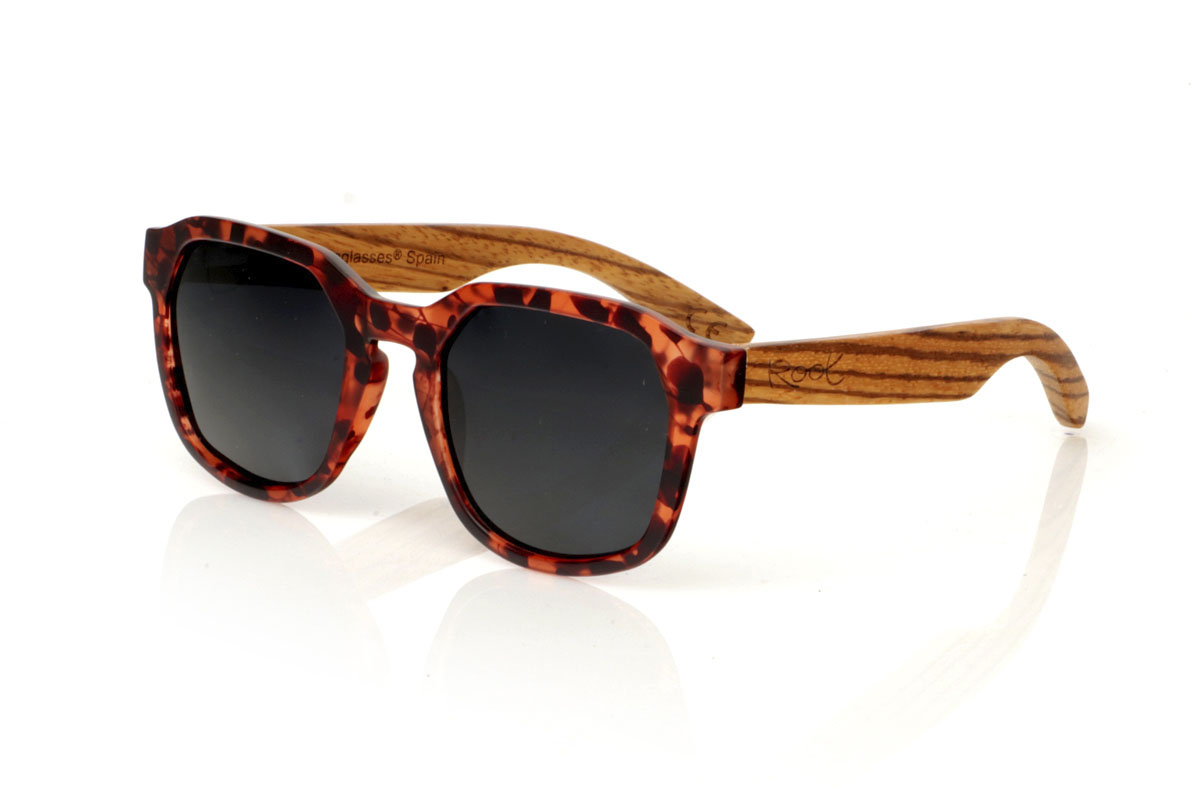 Gafas de Madera Natural de Zebrano modelo MOON CAREY - Venta Mayorista y Detalle | Root Sunglasses® 